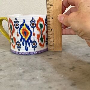 Anthropologie Aztec Ikat Boho print mug